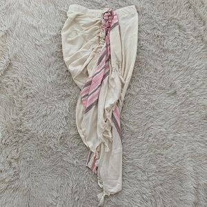 Just be queen Tulum striped cover up skirt sz M